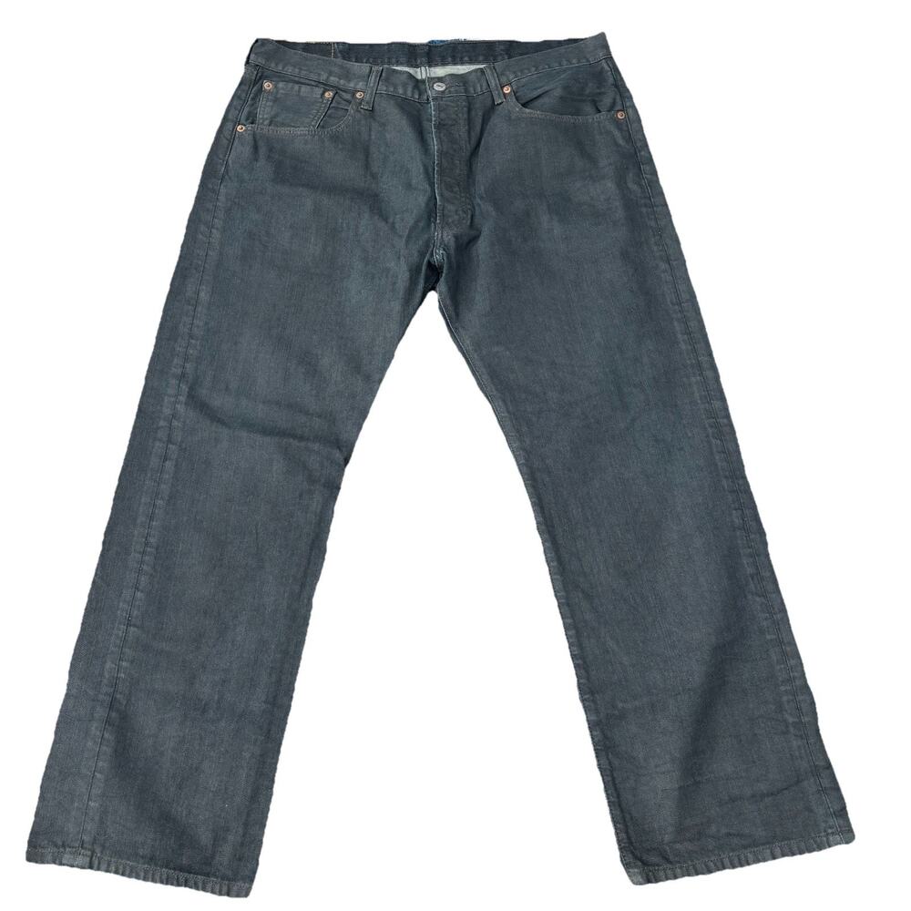 Levi’s 501 Jeans Mens 38x30 Rinse Dark Wash Straight Leg Classic Denim Excellent